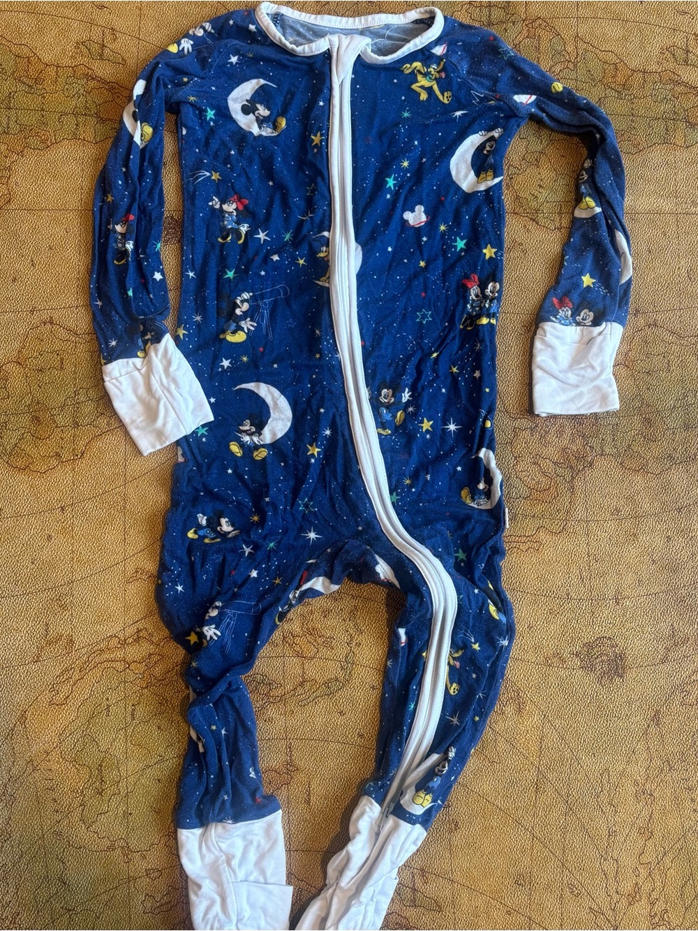 Little Sleepies Navy Blue Mickey Mouse Sleep One-Piece 12-18 months